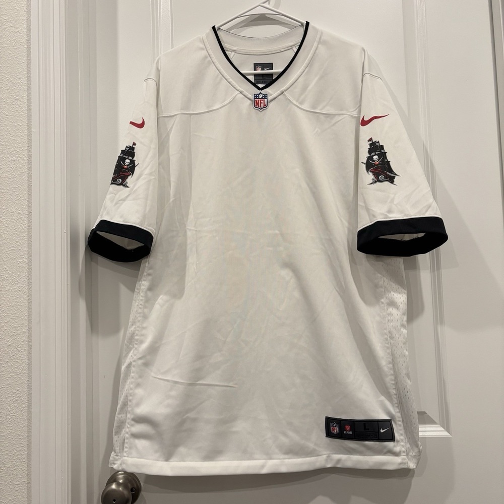 Nike NFL Tampa Bay Buccaneers Blank Engineered White Jersey On Field Large